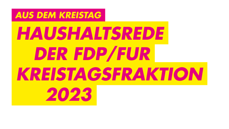 Lutz Jäckel FDP Kreistagsfraktion Rastatt Liberaldemokraten Haushaltsrede