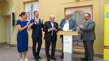 FDP Rastatt Kreisverband Christian Jung, Hermann Hartmann, Judith Skudelny, Lutz Jäckel, Michael Weber, Rossi-Haus Rastatt FDP